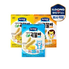 Iyam Baked 12 Pure Grain Bars (Banana Cheese Carrot) 12 Pure Grain Bars Cheese / 아이얌 구워만든 순곡물바 12개 모음전 (바나나치즈당근) 순곡물바 치즈 12개