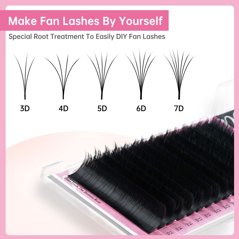 Weimob easy fan Eyelash Extension Auto Fanning Matte Black Quick