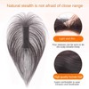 AYunhe Hook and Loop Strap Human Hair Bangs No Clips