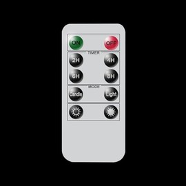 BUTHY Large Outdoor Flameless Candles Remote Control