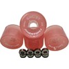 GHOST BOARDS Ghost Wheels, Jelly Phantoms, 70MM 78A, Semi-Transparent, Longboard