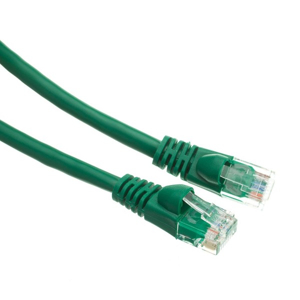 CableWholesale 2 Foot Green Cat6a Ethernet Patch Cable, Snagless/Boot with