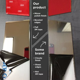 TYGER For 09-12 Ford F-150 Regular Cab 4PC Stainless Steel Pillar Post Trim