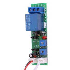 Adjustable Cycle Timer Relay Module, High Precision, Stable and, On/Off Switch, Repeat Timer for Equipment (DC 12V 0-24 Hours Adjustable)