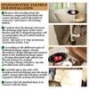 Freestanding Bathtub Rough-in Kit With Stainless Steel Tail Pipe and