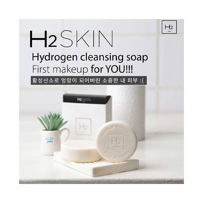 H2SKIN H2 SKIN hydrogen soap 80g natural vegetable face wash