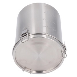 LUCKDANO Airtight Stainless Steel Pet Food Storage Container Seal, Varied Large Metal Canister for Dog, Cat, Bird, Coffee, Cereal, Flour, Sugar, Protein Powder, Versatile Storage, (2500ML)