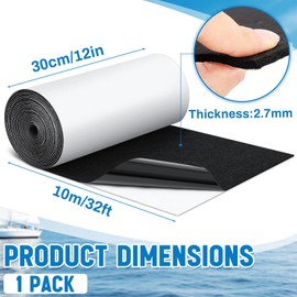 HunnmingRe 12 in x 32 ft Boat Trailer Bunk Waterproof Carpet with Adhesive Bunk Carpet with Backside Adhesive