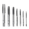QISF 7Pcs Bearing Steel Metric Screw Thread Tap M3-M12 Plug