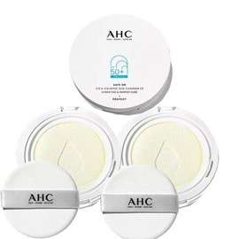 AHC Season 8 Cica Calming Sun Cushion Sun Cushion EX Original + 2 Refills 2024 Edition / AHC 시즌8 시카 카밍 썬쿠션 선쿠션 EX 본품+리필2개 2024에디션
