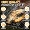 BBQ Fish Grill Basket for Outdoor Grill, Stainless Steel Vegetable