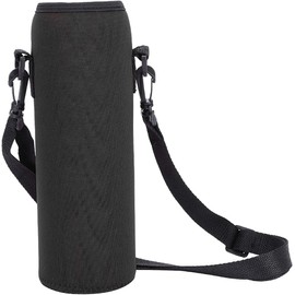 VGEBY - Funda para botella de agua, neopreno, para exteriores, con correa, color negro Vajilla De Comedor Al Aire Juegos De Comedor De Exterior Categoría Categoría Bolsa Botella De Agua