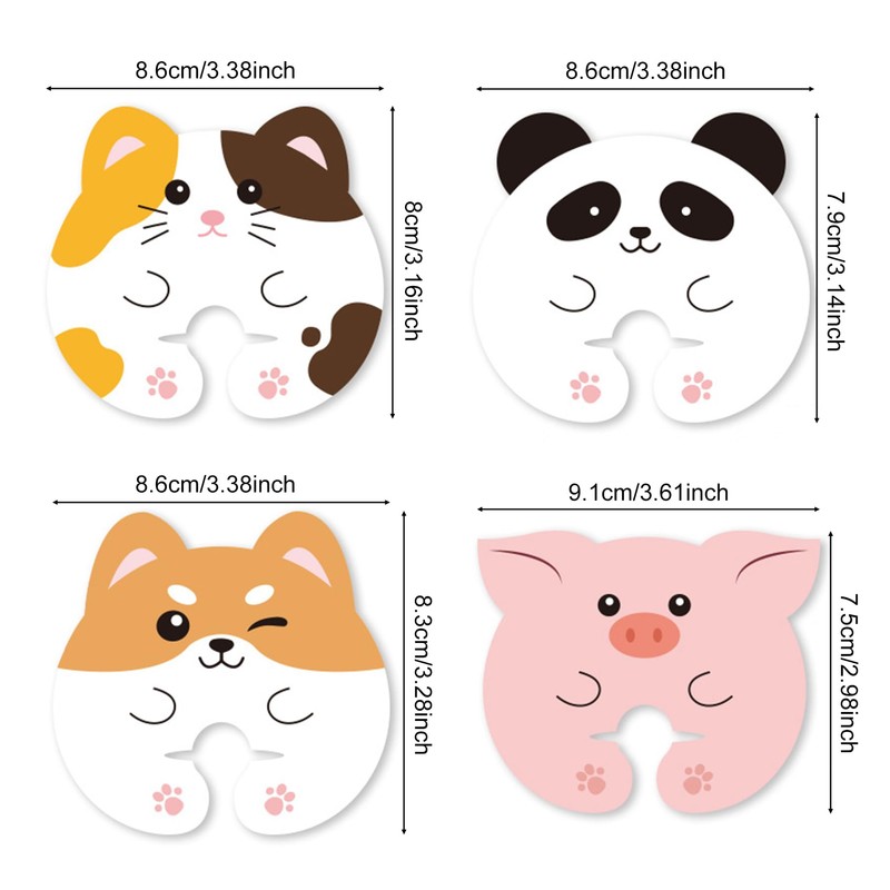 4 Pcs Cleaning Sponges, Cute Animal (Pig, Dog, cat, Panda)