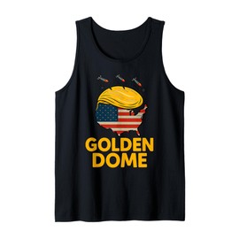 Golden Dome Hair Shield USA Satire Tank Top