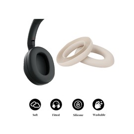 Silicone Case Cover for Sony ULT WEAR WH-ULT900N,Ear Caps Cover/Headband Cover for Sony ULT WEAR WH-ULT900N,Anti-Scratch Accessories Soft Silicone Protector.(Cream)