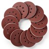 Selead Pack of 110 Sandpaper 125 mm Velcro Professional 8-Hole