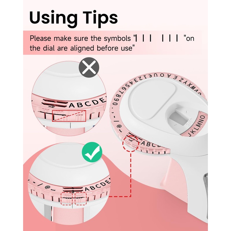 Embossing Label Maker Machine, 3D Portable Embossed Label Maker with