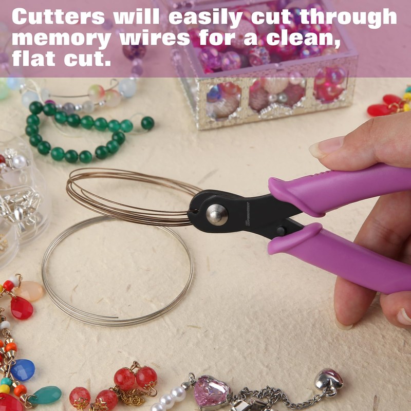 SPEEDWOX 5" Memory Wire Cutting Pliers Jewelry Parrot Beak Wire
