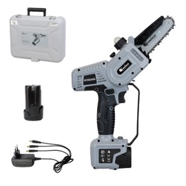 Professional Electric Mini Chainsaw 5' Cordless Battery-Powered and Operated Pruning Saw for Tree Cutting and Yard Work.Lightweight, Durable, and Ergonomic Design. Perfect for Professional Landscapers