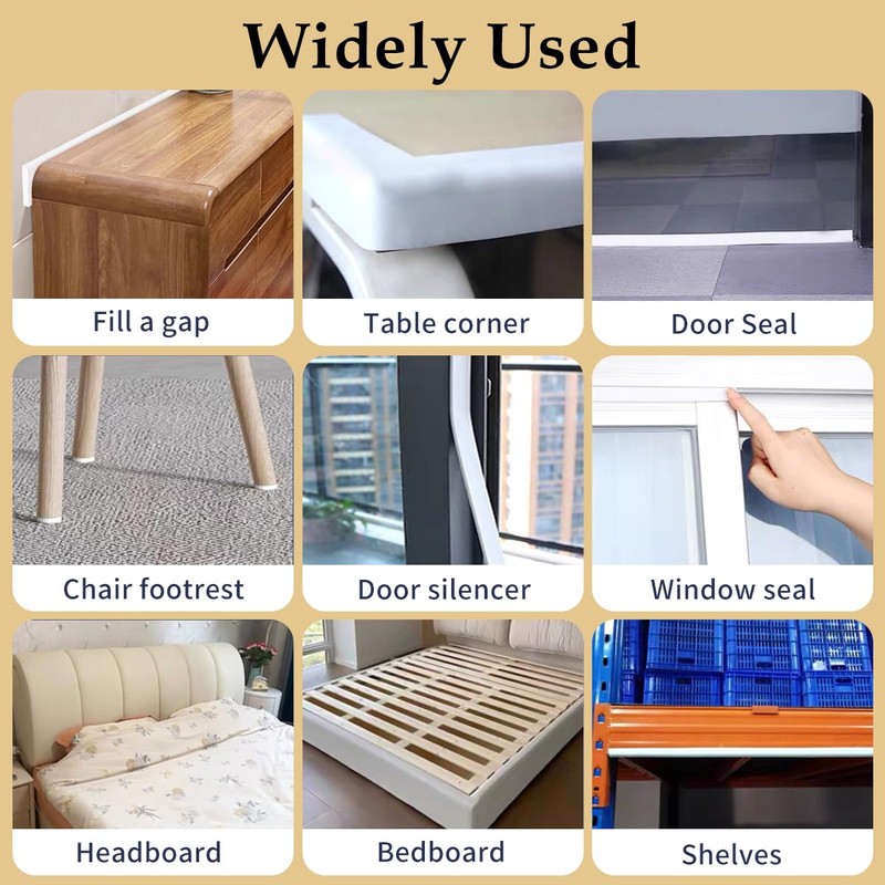 Weather Stripping Door Seal White,Self Adhesive Foam Tape,Window Insulation Weatherproof