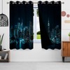 Kzzfqxb City Window Curtains Sleeping City Metropolitan Landscape Window Drapes