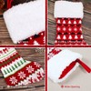 MJARTORIA Christmas Stocking Set of 4 with Christmas Tree Snowflake