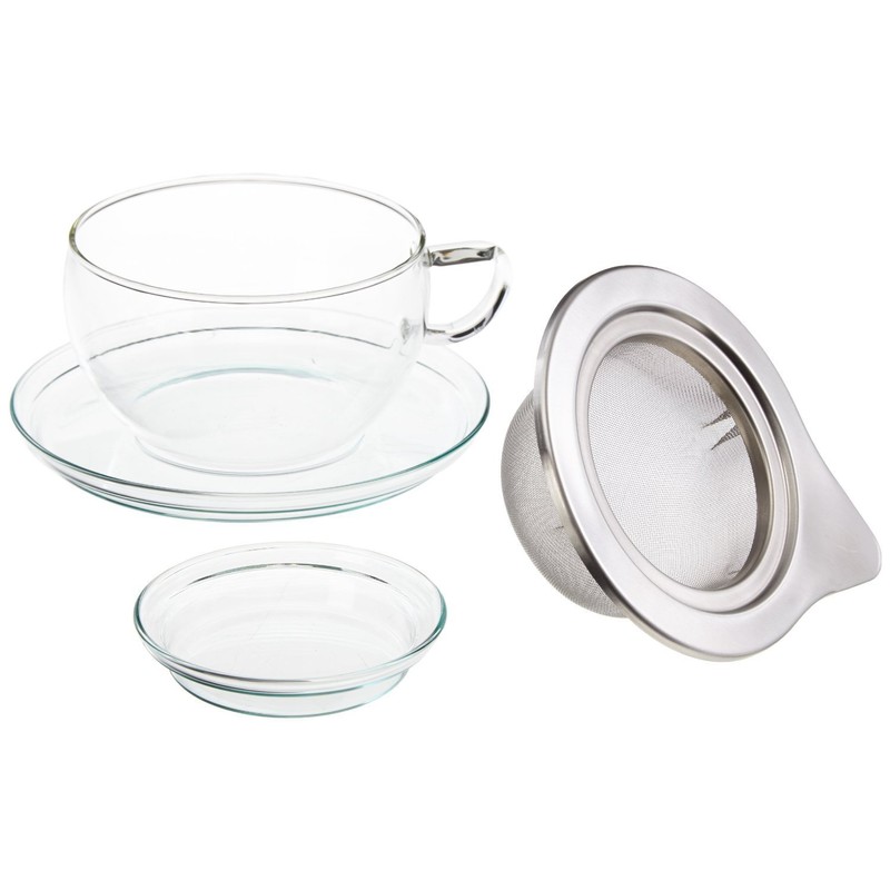 Trendglas Jena Tea Time Tea Cup with Stainless Steel Filter