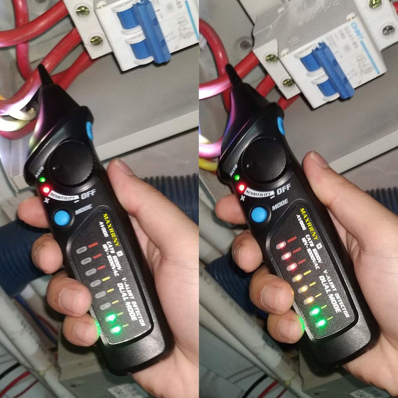 MAXRIENY AVD06 Dual Mode AC Voltage Detector 12V/48V～1000V Circuit Tester