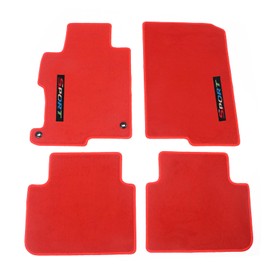 EVPROXP Floor Mats Compatible with 13-17 Accord Sedan 4DR, Red Nylon with Sport, Factory Fitment Carpet Front & Rear, 13 14 15 16 17