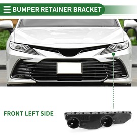 Motoforti Bumper Support Bracket, Left Side Front Bumper Retainer Bracket Hold Mount, for Nissan Sentra Sedan 2013-2015, ABS, No.622253SH0A, Black, 1pc