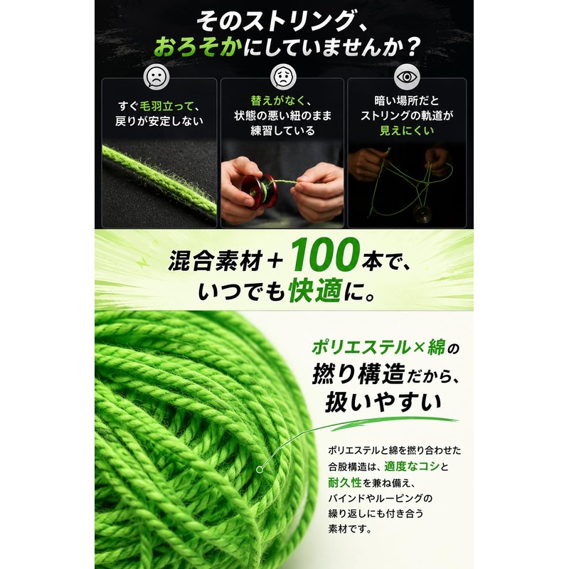 fogman YoYo String YoYo String for Competition High Strength Professional