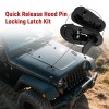 BARTOO Universal Racing Car Flush Mount Quick Release Hood Latch