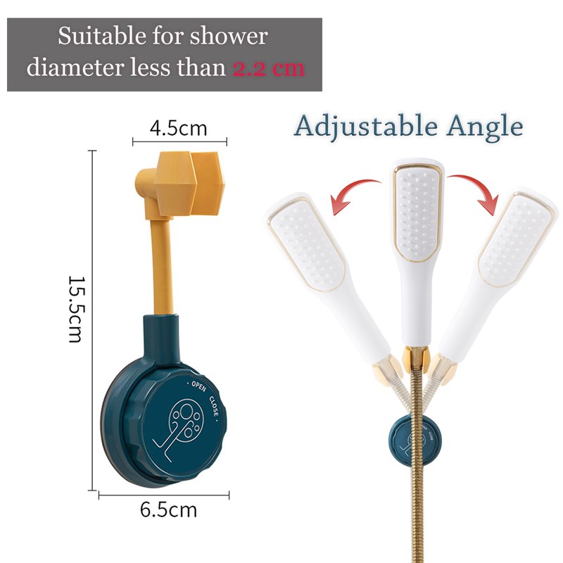 Shower Holder No Drilling Shower Head Holder Suction Cup Adjustable