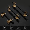Lepatape 25 Pack 3 Inch Black and Gold Cabinet Pulls