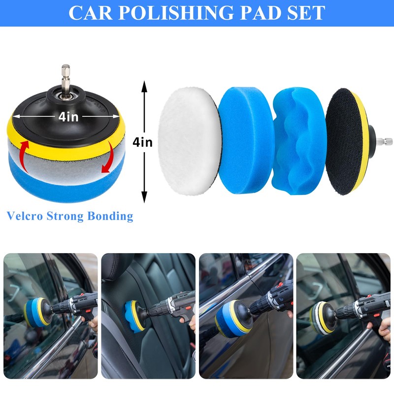 AUTODECO 31Pcs Car Detailing Brush Set, Car Detailing Kit, Auto