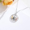 LONAGO Four Cats Tree Pendant Necklace Cat Necklace Sterling Silver