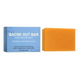 Jabón En Barra Bacne Out Para Acné Con Cúrcuma 100g