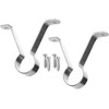 Pack of 2 Hanging Rod Wardrobe Rail Bracket Supports Large