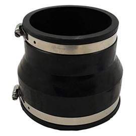 Air Aqua Flexible Rubber Reducer, Reducing Sleeve, Pipe Connector for PVC Pipe, Flexible Sleeve, Rubber Sleeve, Reducer, Cuff, Pool Connection, Reducer (135 x 110 mm)