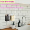 Toothbrush Holders Wall Mounted,Diamond Facet Tooth Brush Holder for Bathroom,2