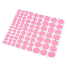 Bnineteenteam Glow in The Dark Wall Stickers Luminous Moon Star Dot Wall Stickers Wall Decals Decor for Bedroom Living Room (Pink)