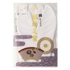 Fukusuke 7003-000 Cotton Calico Tabi Socks, 4 Pieces, Kofobe, Sarashi