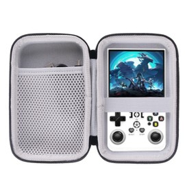 WERJIA WERJIA Hard Case Compatible with RG34XX/R36MAX Retro Handheld Game Console (Grey)