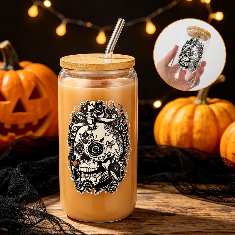 Halloween Gifts Basket for Men Spooky Skull Basket Stuffers Ideas