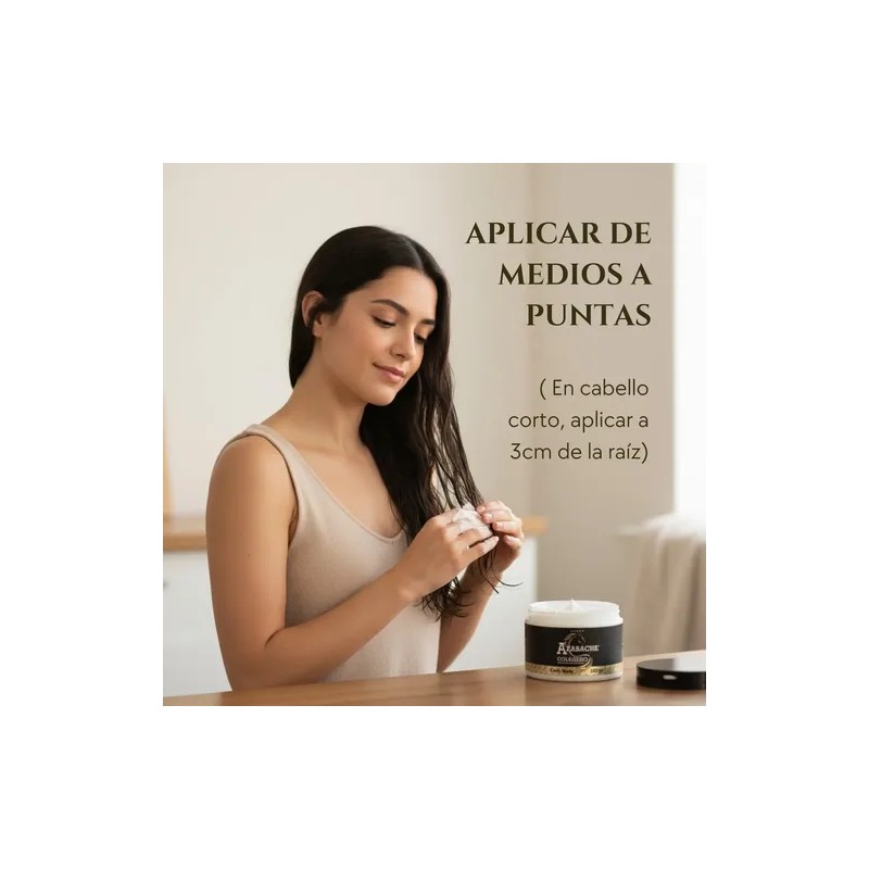 Crema Para Peinar Azabache Con Colágeno Y Biotina