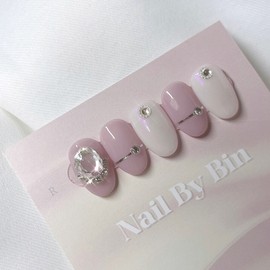 [Handmade Nail Tips] Aurora Syrup Nails  - Square / [수제네일팁] 오로라시럽 네일  - 스퀘어