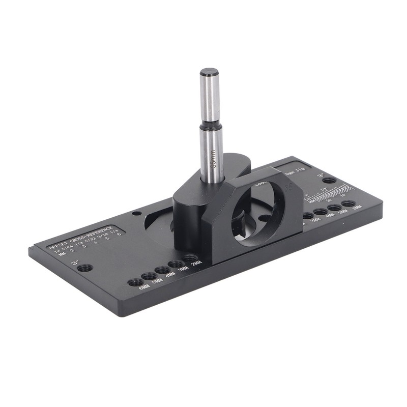 35mm Concealed Hinge Jig Kit Aluminum Alloy Drilling Depth Adjustable