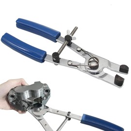 Disc Brake Piston Plier, Caliper Piston Removal Tool, Inner Diameter 0.6 - 1.6 inches (16.5 - 40 mm), Maintenance, Car Repair Tool, Supports One Push + Opposite Piston, Blue 1 Piece
