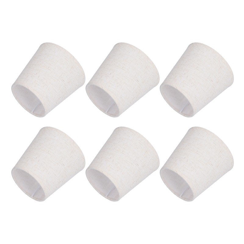 6Pcs E14 ClipOn Lampshade European Fabric Lamp Shade for Hall