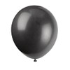 Jet Black Latex Balloons, 12" (10-Pack) - Premium-Quality & Vibrant